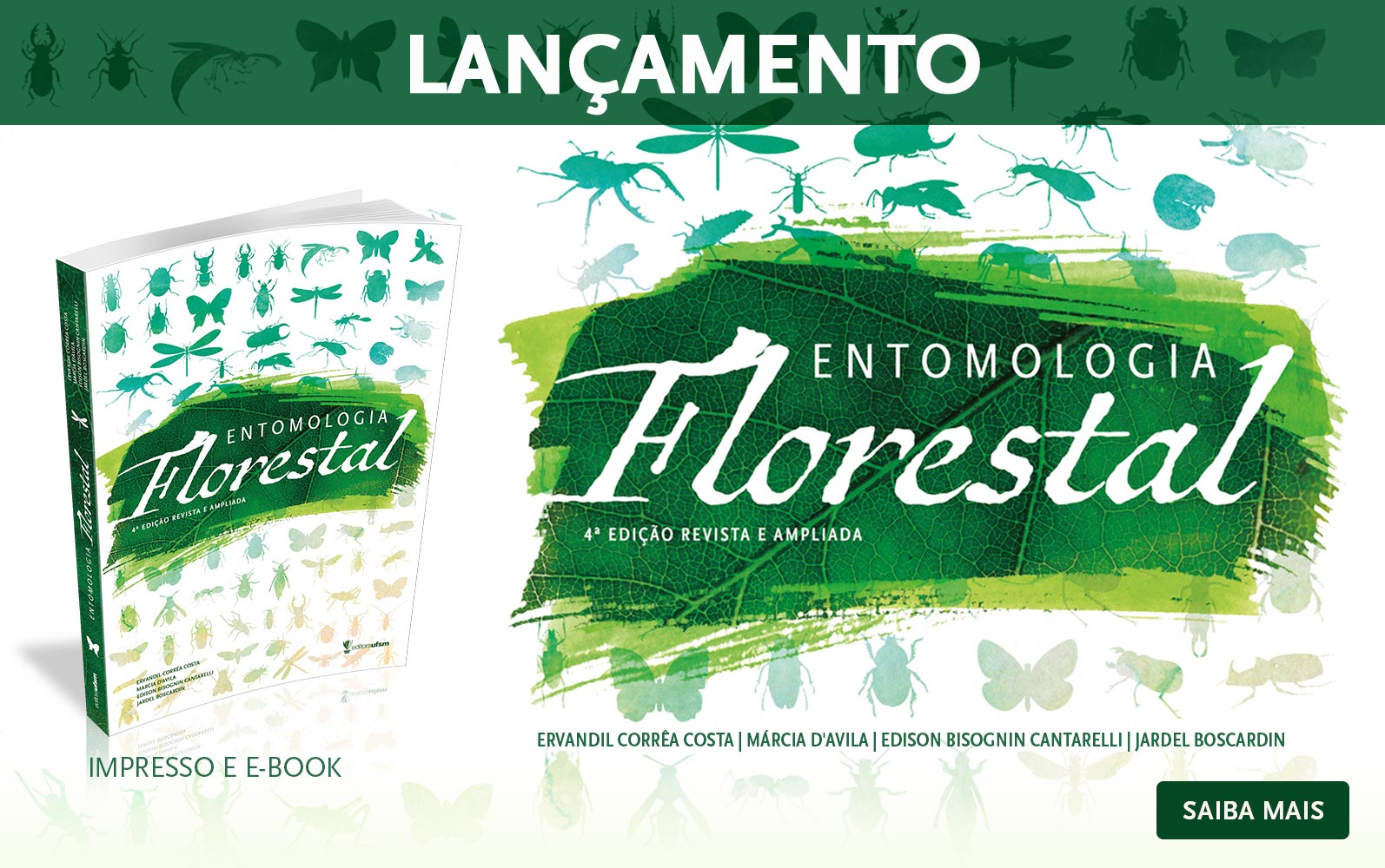 Acesse o livro Entomologia Florestal - 4ª edição